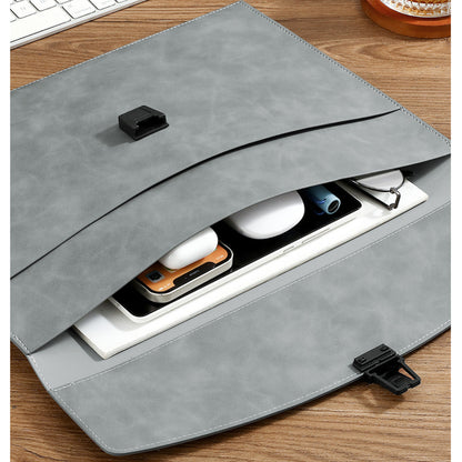 PU Leather A4 Business Document Bag File Envelope