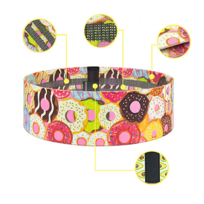 50 LBS Fitness Resistance Band for Workout Fabric Exercise Loop Band Exercise Band