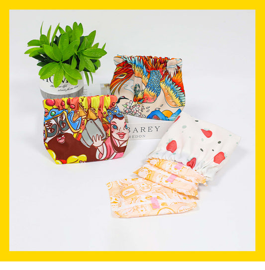 Custom Small Shrapnel Portable Pouch Makeup Bag Purse Bag For Cosmetics Jewelry Cards Coin