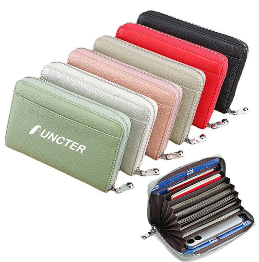 RFID Genuine Leather Passport Wallet