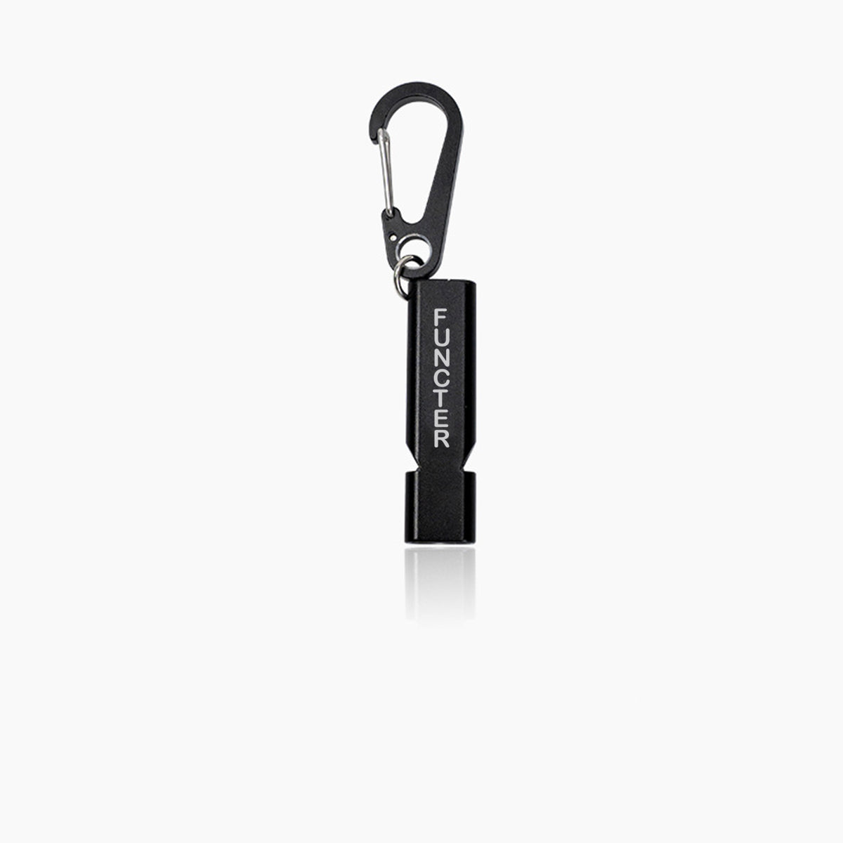 D Shape Carabiner Aluminum Alloy Whistle