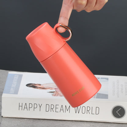 8.8oz/260ML 304 Stainless Steel Mini Insulated Water Bottle With Screw-on Lid Portable Vaccum Mug