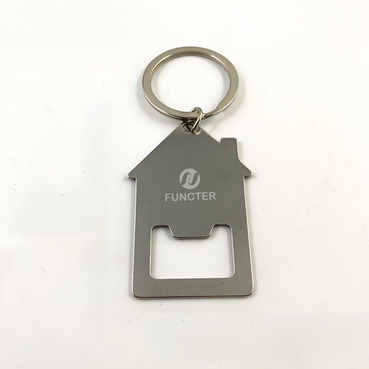 House Shaped Bottle Opener Keychain