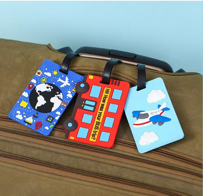 Fully Customizable 3D Raised Soft PVC Luggage Tag For Suitcase Travel Baggage Identification