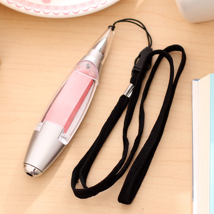 Multi-Function Capacitive Pen with LED Flashlight Writing Pens Hanging rope note paper
