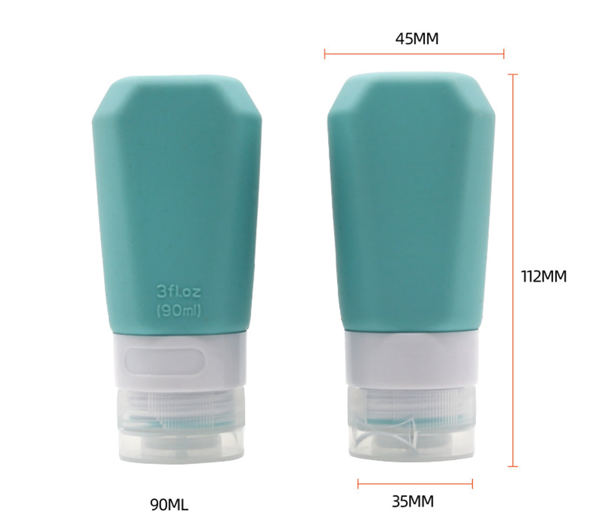 3 OZ Travel Bottles Set (2 Pcs Set)