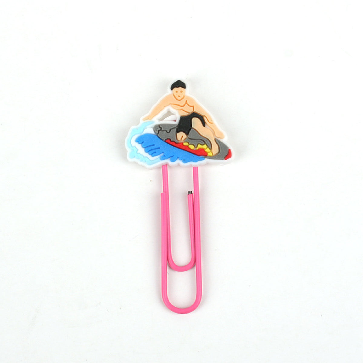 Surf Riding Bookmark Summer Surfing Paper Clip Paper Clasp