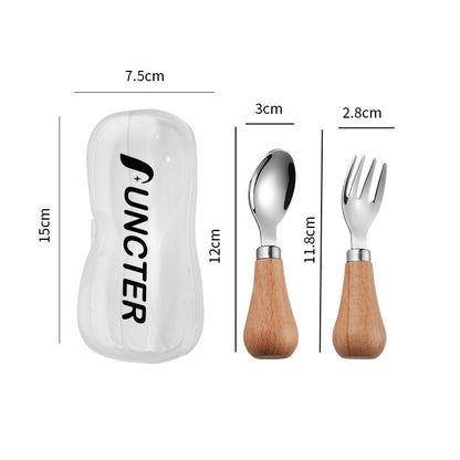 304 Stainless Steel Cutlery Fork And Spoon Box Set With Rotund Handle