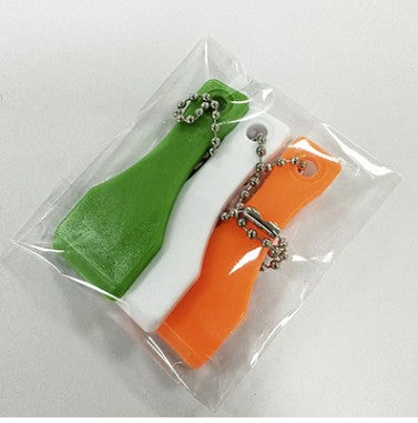 Plastic Lottery Scratcher Keychain W/ Bead Chain