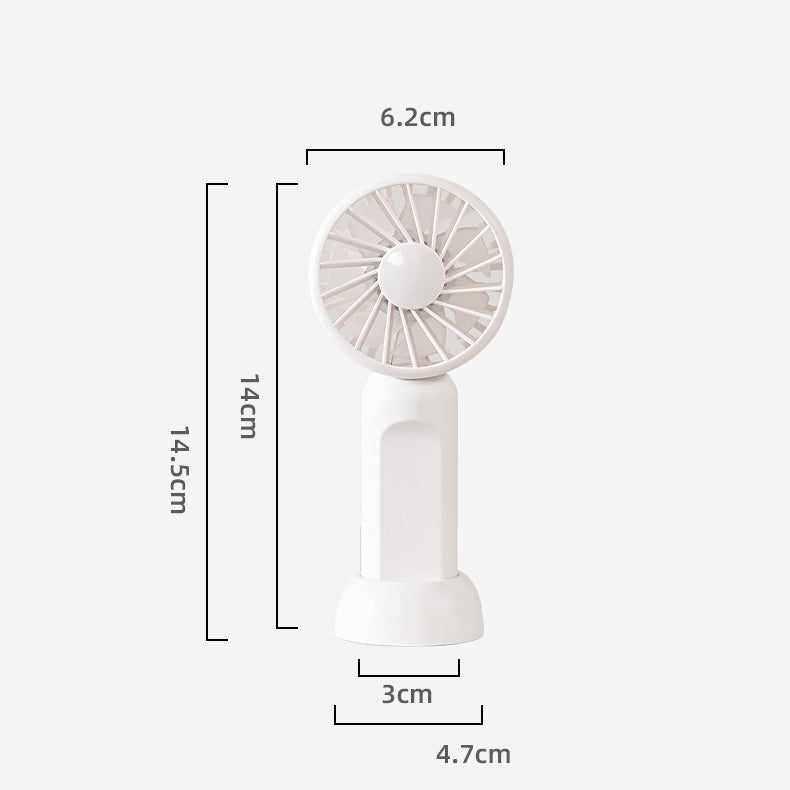 Rechargeable Mini Handheld Fan With 3 Levels Of Adjustable Wind Speed