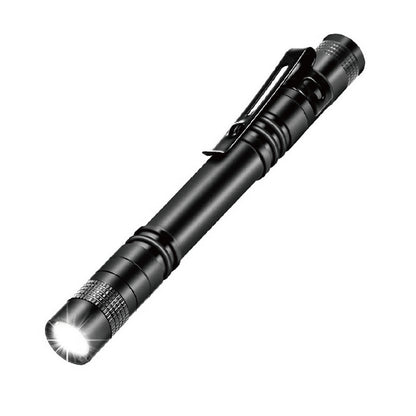 Portable Pocket Flashlight with Clip Pen Light Mini Flashlight LED Powerful High Lumen