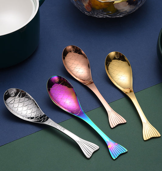 Stainless Steel Fish Spoon Dessert Spoon Table Spoon - Size M