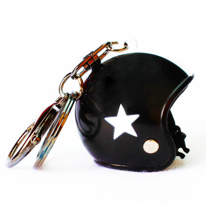 Custom Star Motorcycle Helmet Keychain Phone Pendant Bag Keyring Bag Pendant Charm Accessories