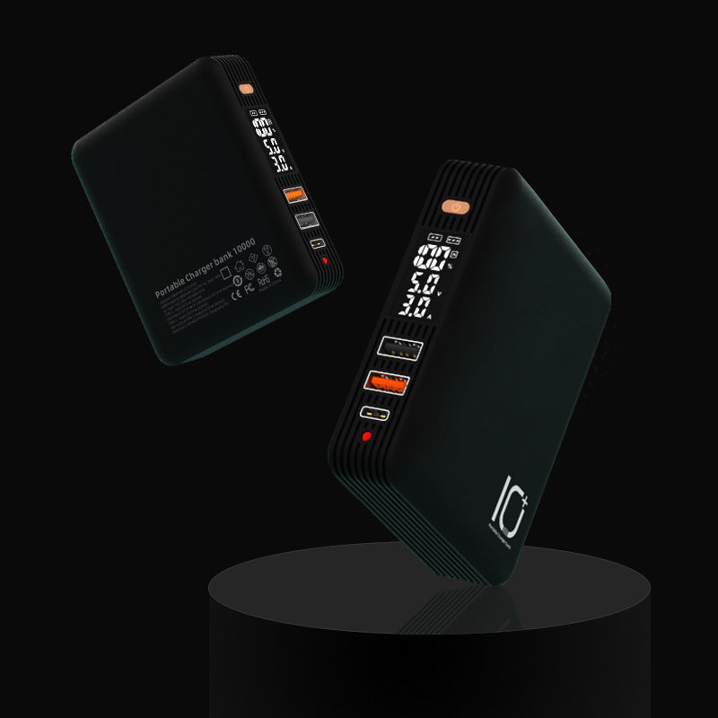10W 10000mAh Wireless Charging Wall Charger (AC) Power Bank W/FCC Certification