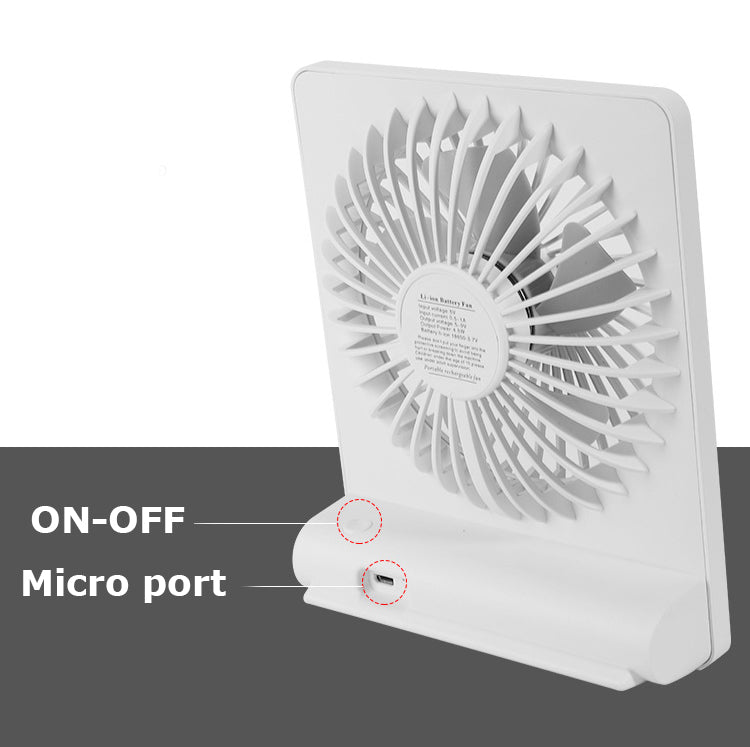 Mini Desk Fan USB Rechargeable Fan