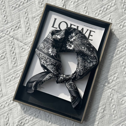 Custom 23.6" x 23.6" 100% Silk Bandana Silk Satin Scarf