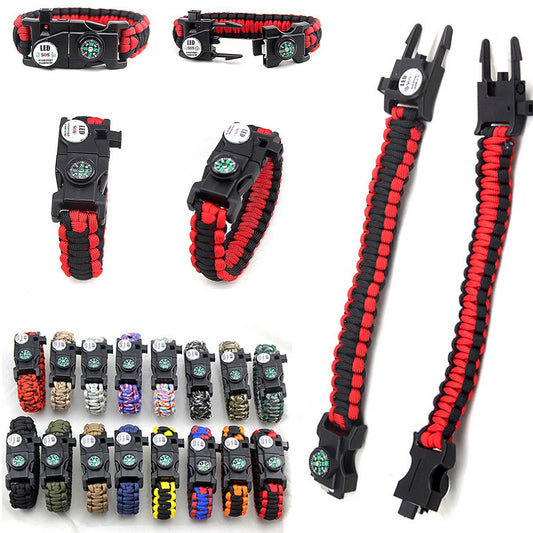 Emergency LED Light Multifunction Outdoor Survival Bracelets