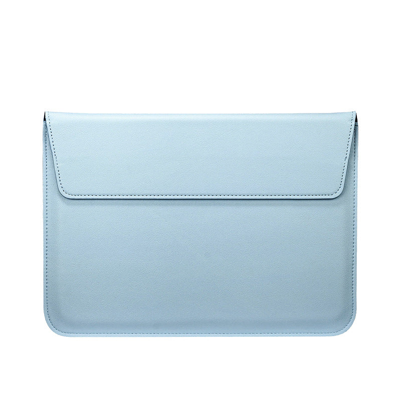 13" PU Leather Laptop Sleeve Foldable Stand With Magnetic Closure
