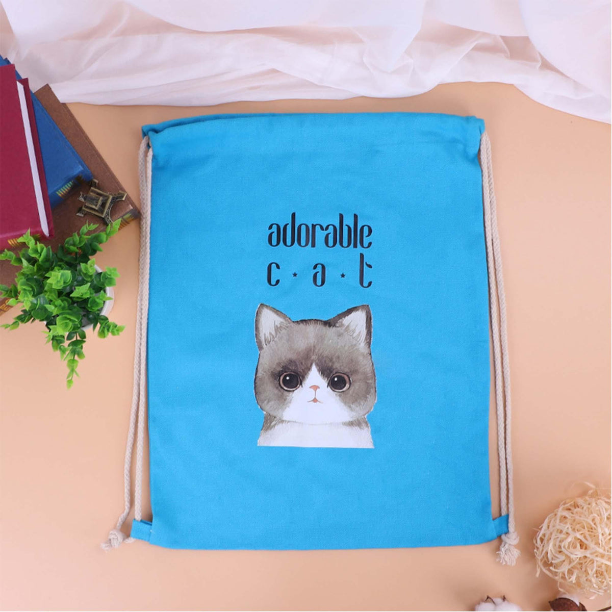 Double Shoulder Cotton Backpack