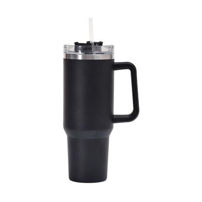 40 Oz/1200ml Car Tumbler Insulated Stainless Steel Water Bottle With Handle & Lid & Straw