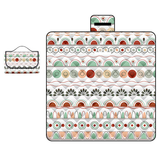 59 x78.7" Ultrasonic Picnic Mat Full Pattern Sublimation Printing Camping Ground Sheet
