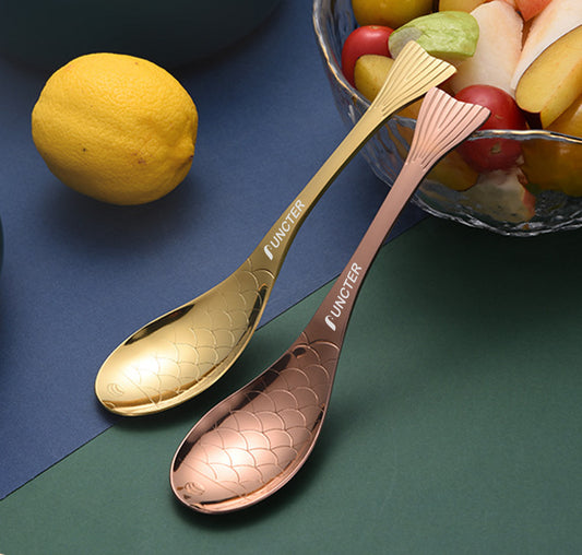 Stainless Steel Fish Spoon Soup Spoons - Size S