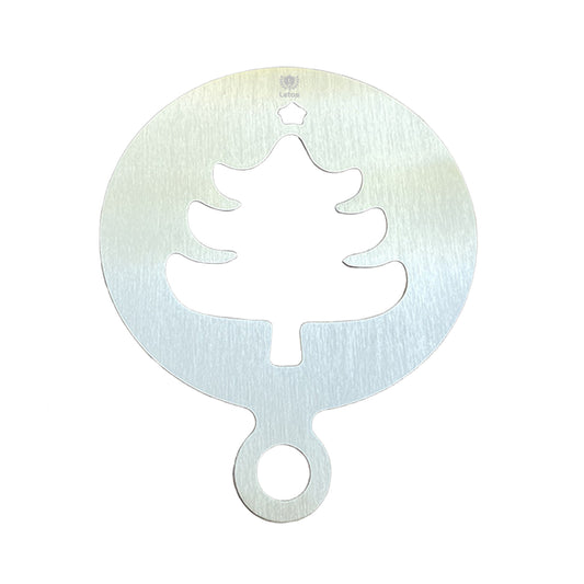 430 Stainless Steel Material Christmas Tree Shaped Coffee Latte Mold DIY Coffee