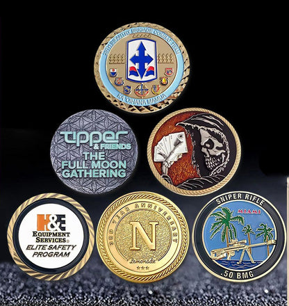 1.8" Fully Customized Metal Challenge Coin Round Commemorative Coins