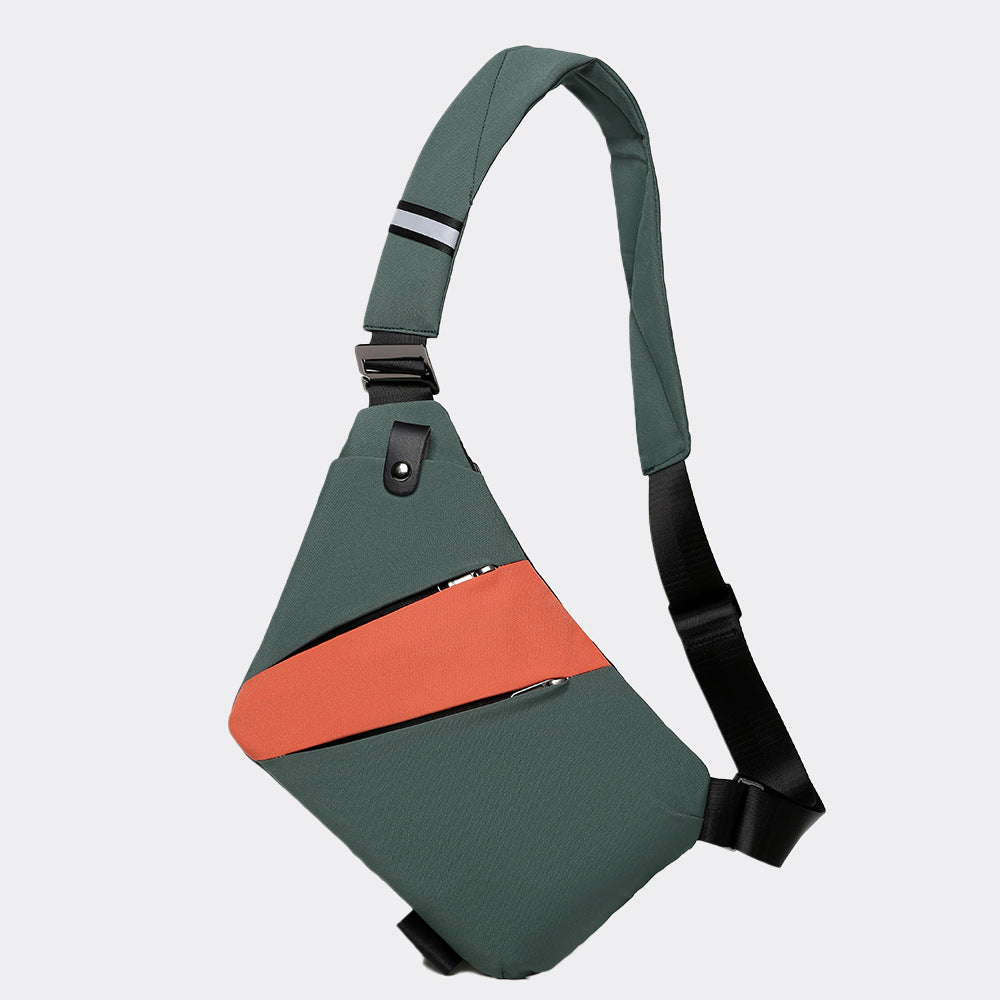 Olive green w/orange