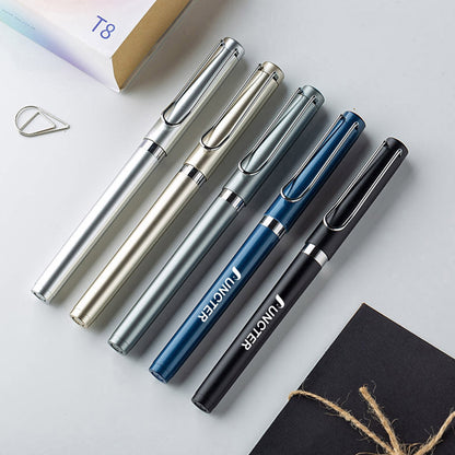 Matte Frosted Barrel Gel Pen with Cap