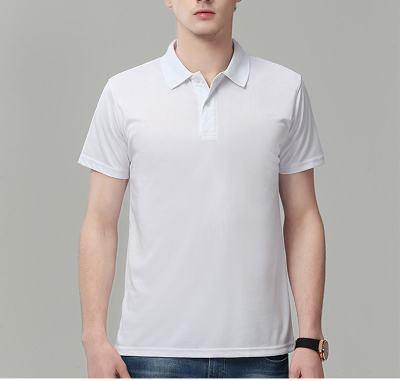 Men's 6 oz. Regular-fit Short-Sleeve Polyester Lapel Polo Shirt