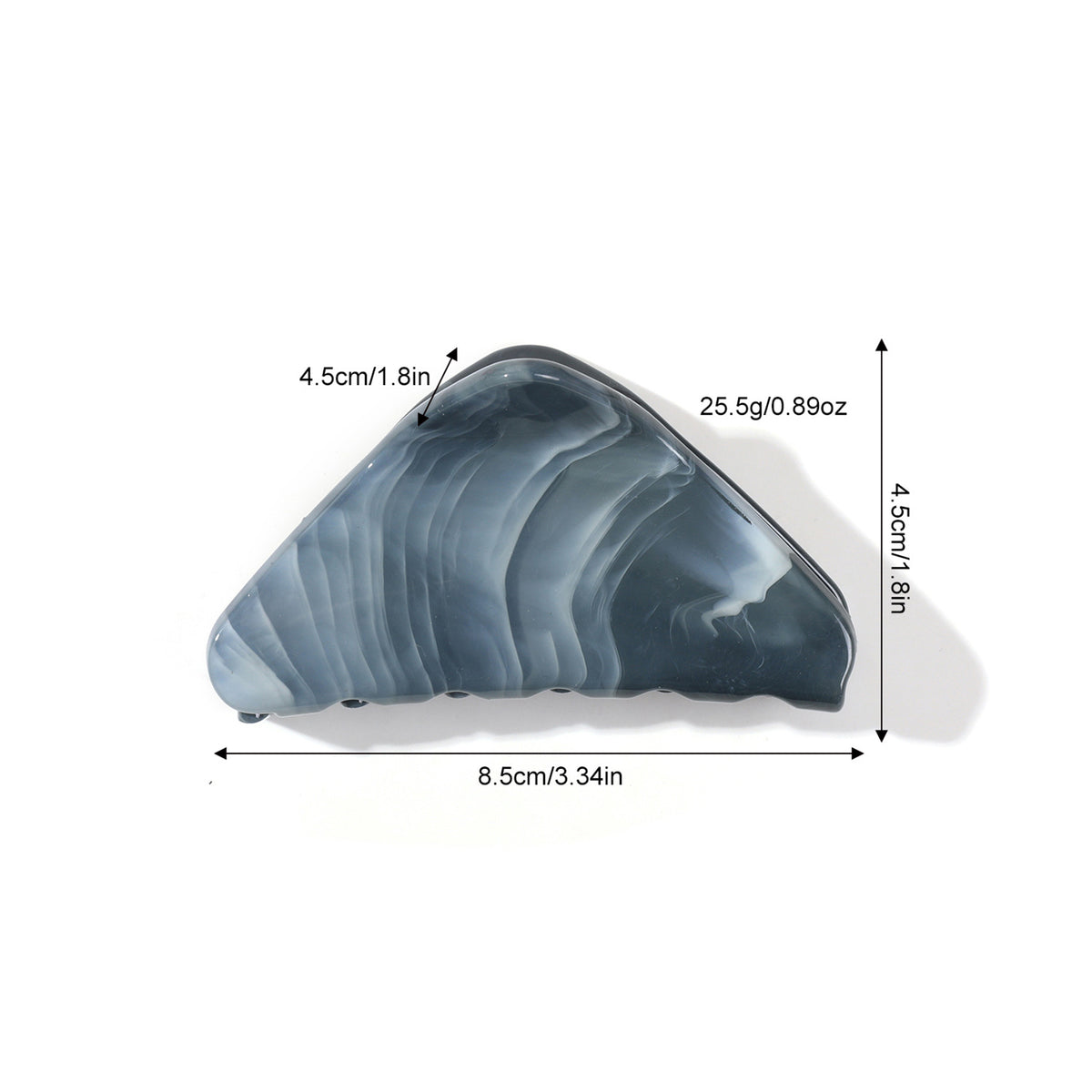 Triangle Hair Clip Painted Marble Effect?