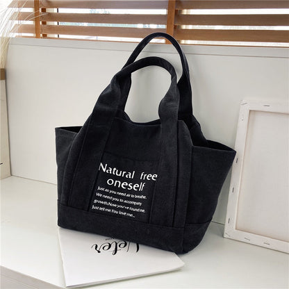 Canvas Shopping Tote Bag Single Shoulder Bag Boat Bag