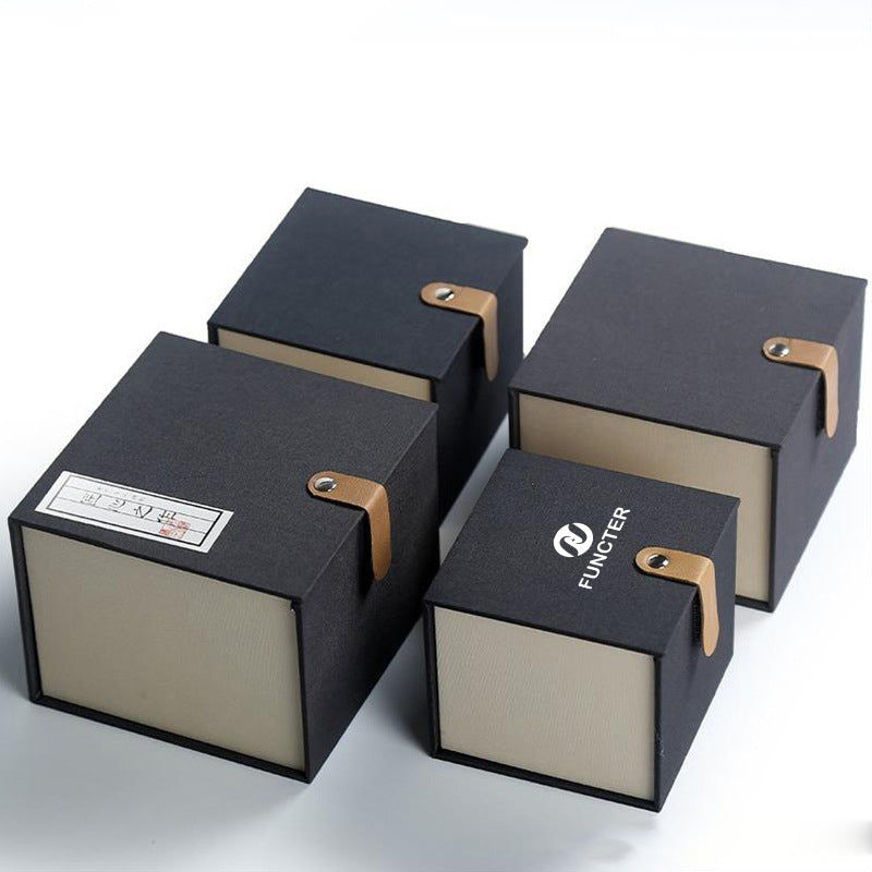 Gift Box with Velcro Closure Lid Gift Packaging Present Gift Box for Wrapping Gifts-Medium Size
