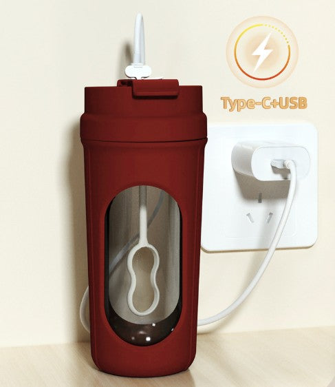 450ML Electric Shaker Bottle USB Rechargeable Mixer Cup For Shakes And Meal Replacements
