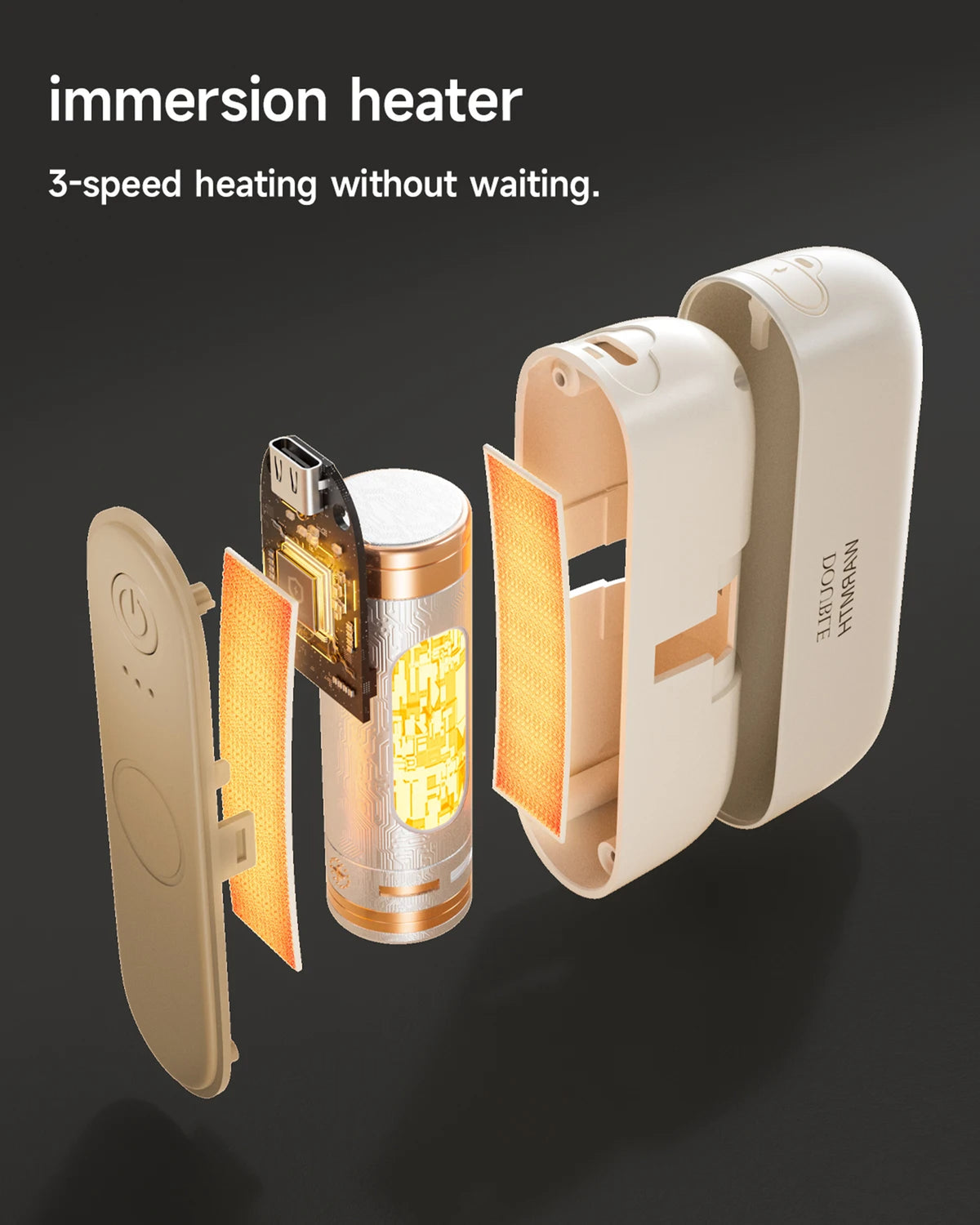 Magnetic 2 Packs Electric Hand Warmers 6000mAh