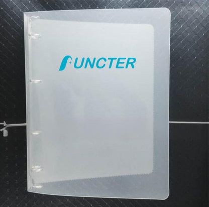 A4 Clear Hard Cover Round Ring Binders 4-Ring Binder Document Folder