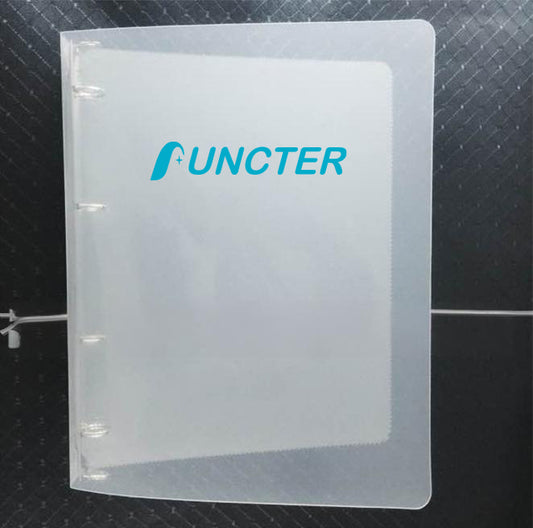 A4 Clear Hard Cover Round Ring Binders 4-Ring Binder Document Folder