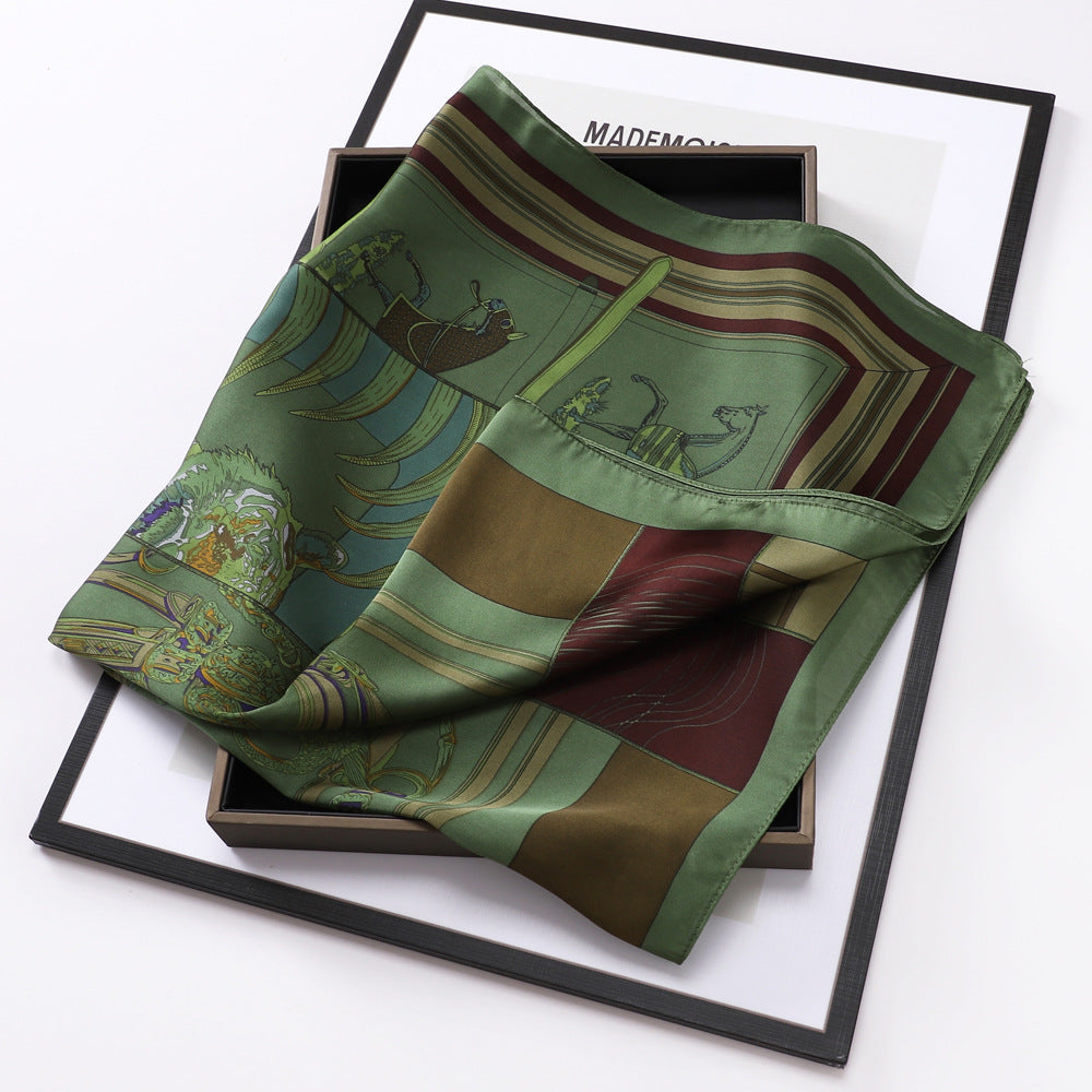 28" x 28" Stain Square Scarf Neck Scarves Kerchief Neckerchief Headband Handbags Wrap Scarf #19