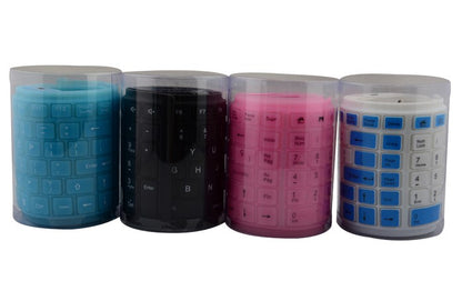 87 Keys Portable Wireless Silicone Keyboard