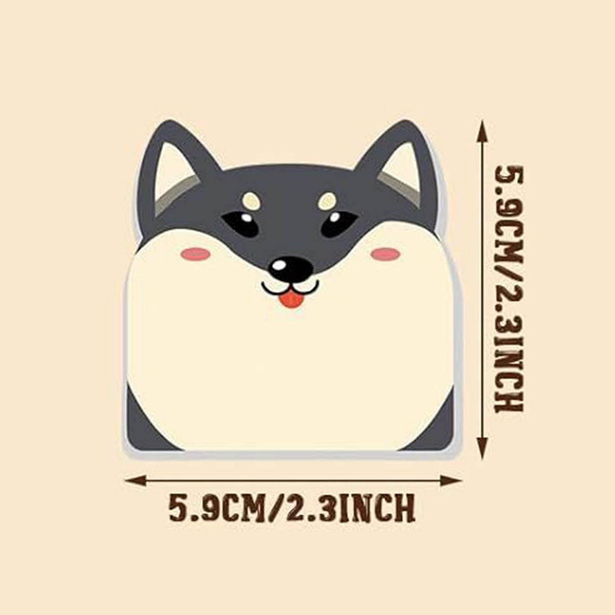 Custom 30 Sheets Paper Cute Dog Sticky Notes Memo Pad