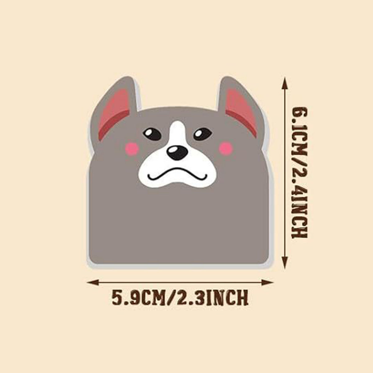 Custom 30 Sheets Paper Cute Dog Sticky Notes Notepad