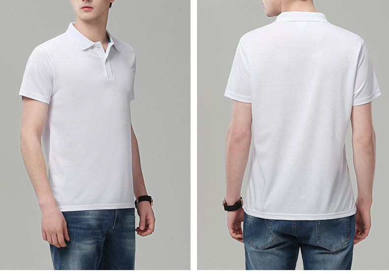 Men's 6 oz. Regular-fit Short-Sleeve Polyester Lapel Polo Shirt