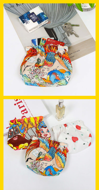 Custom Small Shrapnel Portable Pouch Makeup Bag Purse Bag For Cosmetics Jewelry Cards Coin