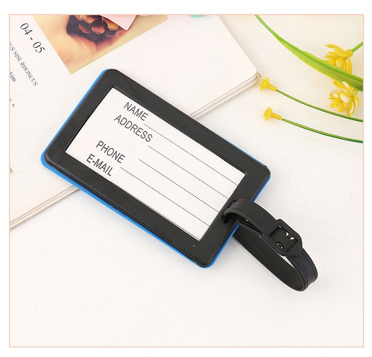 Fully Customizable 3D Raised Soft PVC Luggage Tag For Suitcase