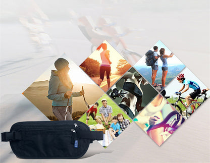 RFID Anti-theft And Anti-scanning Sport Fanny bag Polyester Waist Bag