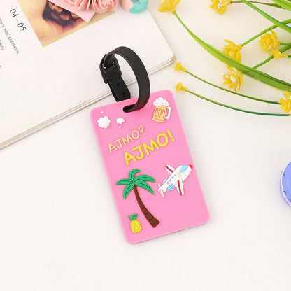 Fully Customizable 3D Raised Soft PVC Luggage Tag For Suitcase