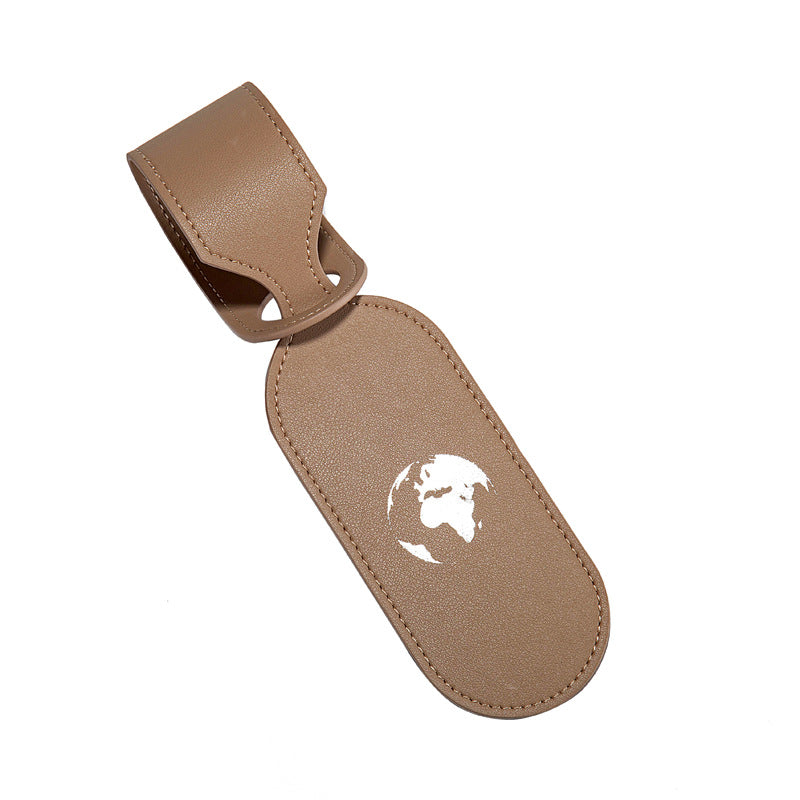 Oval Shape Microfiber Luggage Personalizable Travel ID Tag For Travel Business Trip