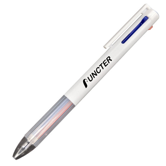 Simple Three-Color Push Ballpoint Pen