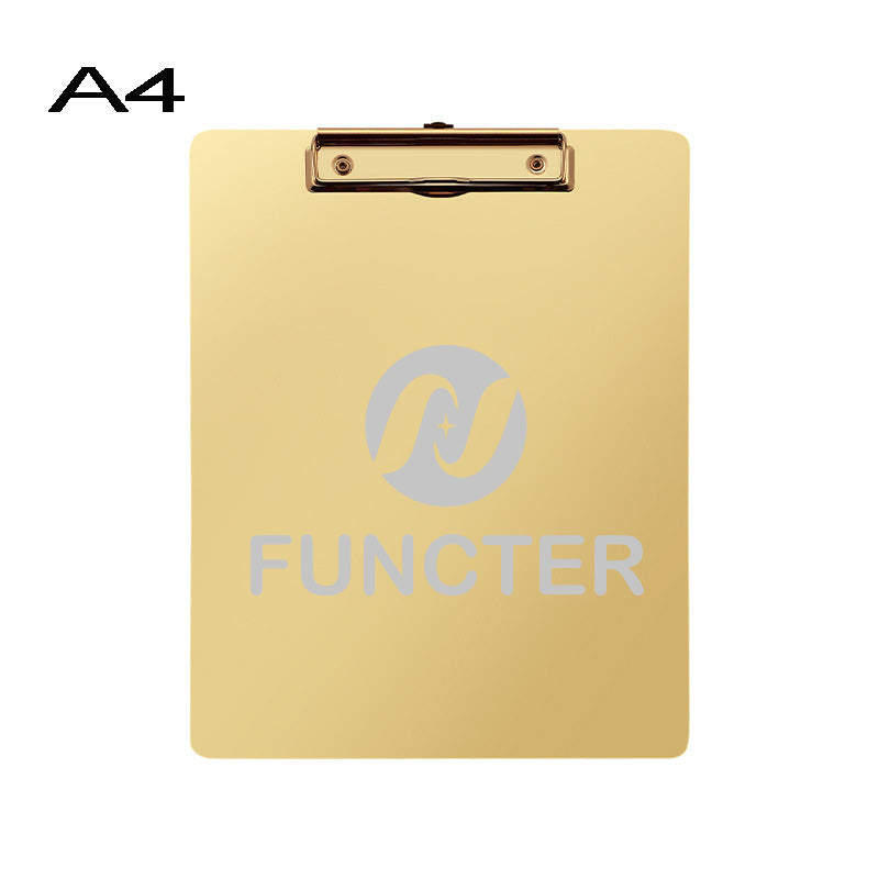 A4 Stainless Steel Heavy Duty Metal Menu Folder & Clipboard
